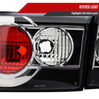 2003-2005 Honda Accord Sedan Tail Lights (Matte Black Housing/Clear Lens)