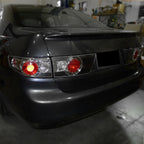 2003-2005 Honda Accord Sedan Tail Lights (Matte Black Housing/Clear Lens)