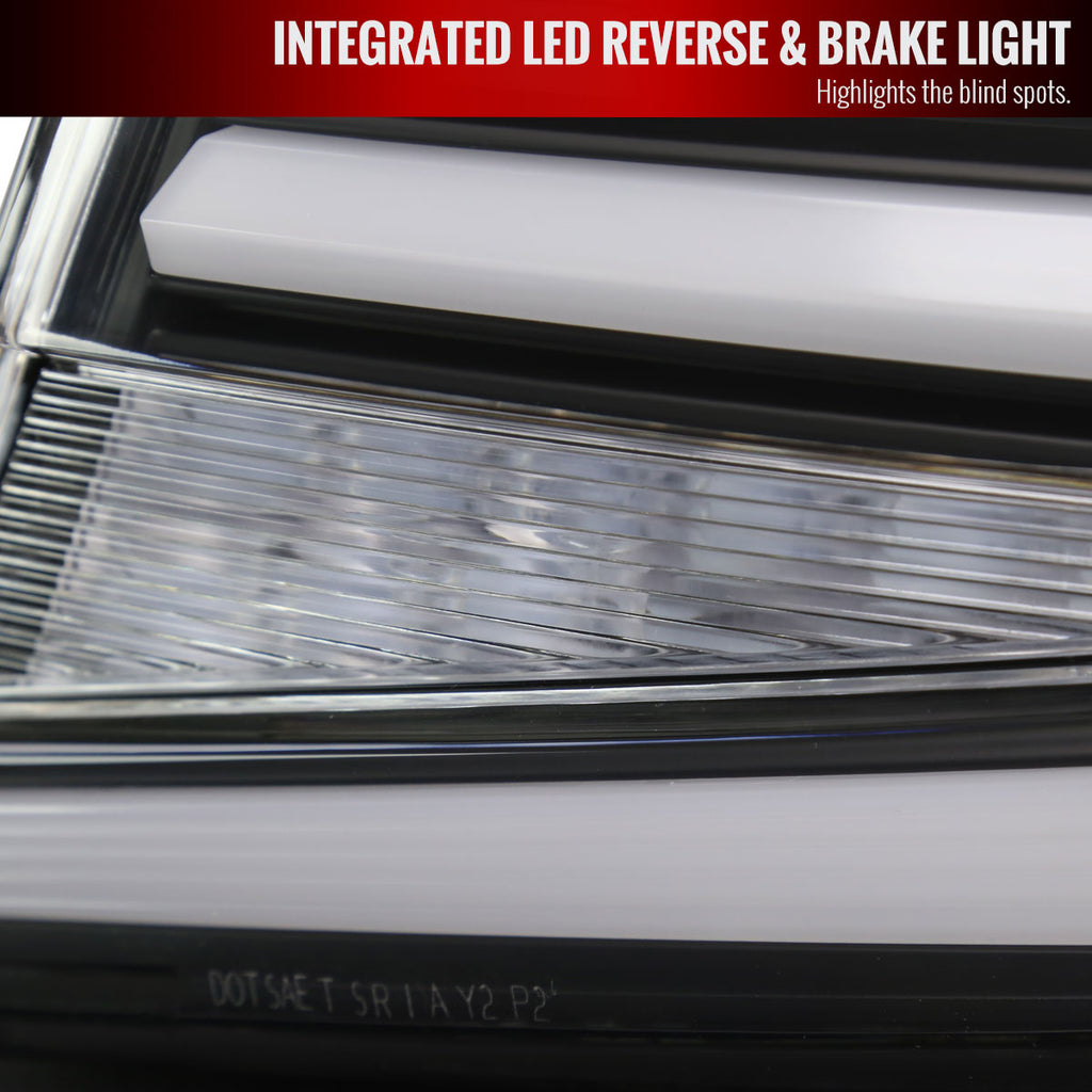 2018-2022 Honda Accord Sedan LED Sequential Signal Tail Lights (Matte Black Housing/Clear Lens)