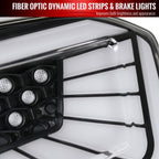 2018-2022 Honda Accord Sedan SQ2 LED Sequential Signal Tail Lights (Matte Black Housing/Clear Lens)