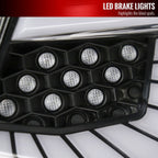 2018-2022 Honda Accord Sedan SQ2 LED Sequential Signal Tail Lights (Matte Black Housing/Clear Lens)
