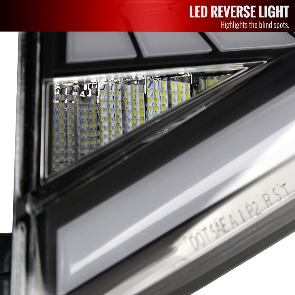 2018-2022 Honda Accord Sedan SQ2 LED Sequential Signal Tail Lights (Matte Black Housing/Clear Lens)