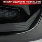 2018-2022 Honda Accord Sedan LED Sequential Signal Tail Lights (Glossy Black Housing/Smoke Lens)