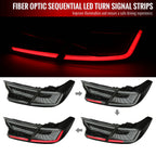 2018-2022 Honda Accord Sedan SQ2 LED Sequential Signal Tail Lights (Glossy Black Housing/Smoke Lens)