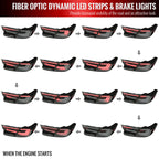 2018-2022 Honda Accord Sedan SQ2 LED Sequential Signal Tail Lights (Glossy Black Housing/Smoke Lens)