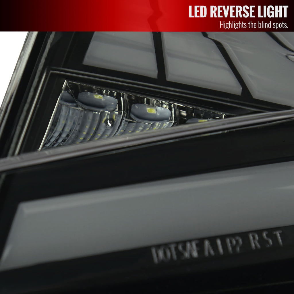 2018-2022 Honda Accord Sedan SQ2 LED Sequential Signal Tail Lights (Glossy Black Housing/Smoke Lens)