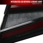 2018-2022 Honda Accord Sedan Red LED Sequential Signal Tail Lights (Matte Black Housing/Smoke Lens)