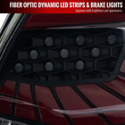 2018-2022 Honda Accord Sedan SQ2 Red LED Sequential Signal Tail Lights (Matte Black Housing/Smoke Lens)