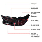 2018-2022 Honda Accord Sedan SQ2 Red LED Sequential Signal Tail Lights (Matte Black Housing/Smoke Lens)