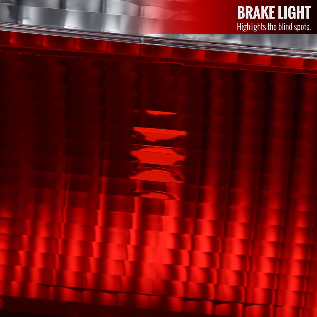 1998-2000 Honda Accord Sedan Red/Clear Tail Lights
