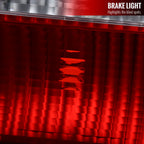 1998-2000 Honda Accord Sedan Red/Clear Tail Lights