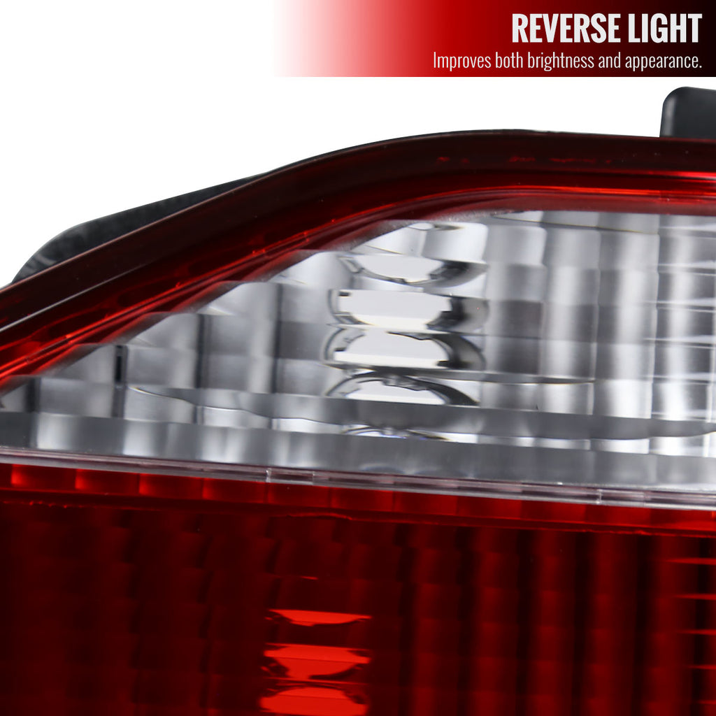 1998-2000 Honda Accord Sedan Red/Clear Tail Lights