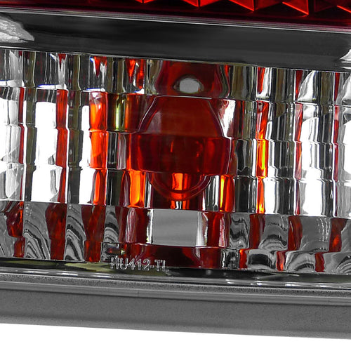 1983-1987 Toyota Corolla AE86 Hatchback Tail Lights (Chrome Housing/Red Clear Lens)