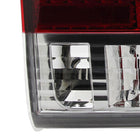 1983-1987 Toyota Corolla AE86 Hatchback Tail Lights (Chrome Housing/Red Clear Lens)