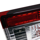 1983-1987 Toyota Corolla AE86 Hatchback Tail Lights (Chrome Housing/Red Clear Lens)