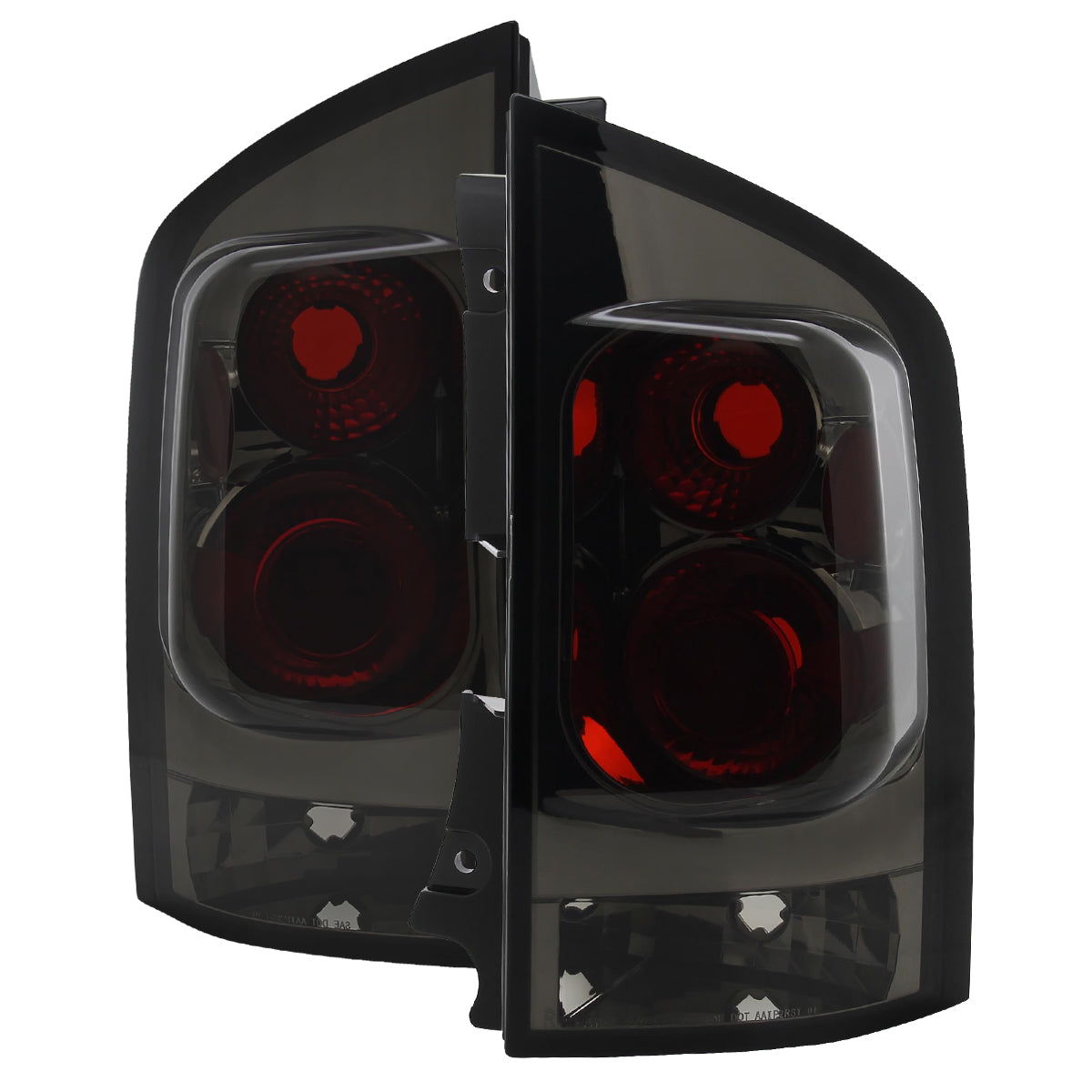 2005-2015 Nissan Armada Tail Lights (Chrome Housing/Smoke Lens)