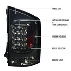 2005-2015 Nissan Armada LED Tail Lights (Chrome Housing/Smoke Lens)