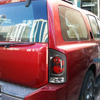 2005-2015 Nissan Armada Tail Lights (Matte Black Housing/Clear Lens)