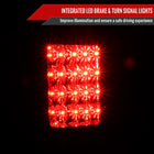 2005-2015 Nissan Armada LED Tail Lights (Matte Black Housing/Clear Lens)