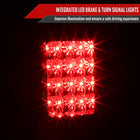 2005-2015 Nissan Armada LED Tail Lights (Chrome Housing/Red Clear Lens)