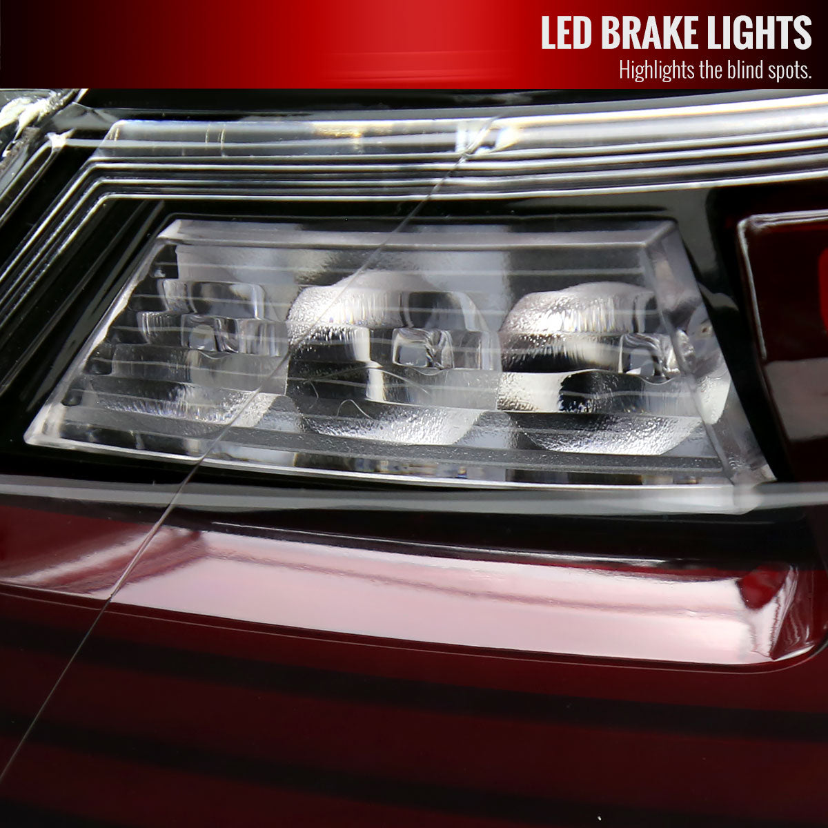 2018-2022 Toyota Camry LED Tail Lights w/ Sequential Signal Lamps (Jet Black Housing/Clear Lens)