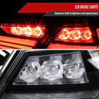 2018-2022 Toyota Camry LED Tail Lights w/ Sequential Signal Lamps (Matte Black Housing/Clear Lens)