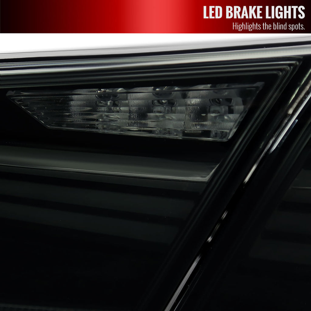 2018-2022 Toyota Camry LED Tail Lights w/ Sequential Signal Lamps (Matte Black Housing/Smoke Lens)