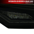 2018-2022 Toyota Camry LED Tail Lights w/ Sequential Signal Lamps (Matte Black Housing/Smoke Lens)