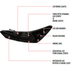 2018-2022 Toyota Camry LED Tail Lights w/ Sequential Signal Lamps (Matte Black Housing/Smoke Lens)