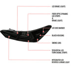 2018-2022 Toyota Camry LED Tail Lights w/ Sequential Signal Lamps (Matte Black Housing/Smoke Lens)