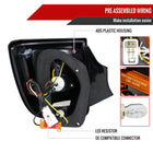 2000-2005 Toyota Celica LED Tail Lights (Glossy Black Housing/Smoke Lens)