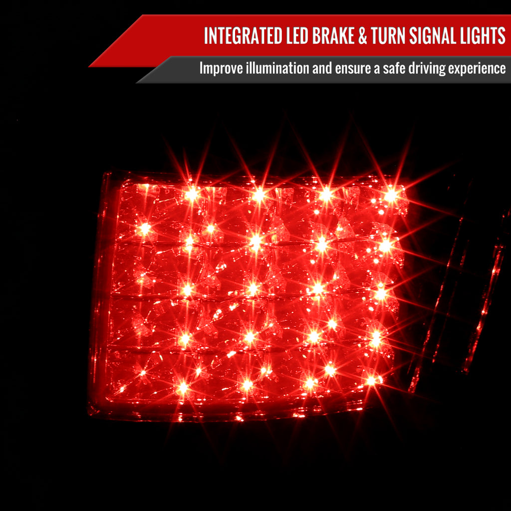 2005-2008 Toyota Tacoma Tail Lights (Chrome Housing/Smoke Lens)