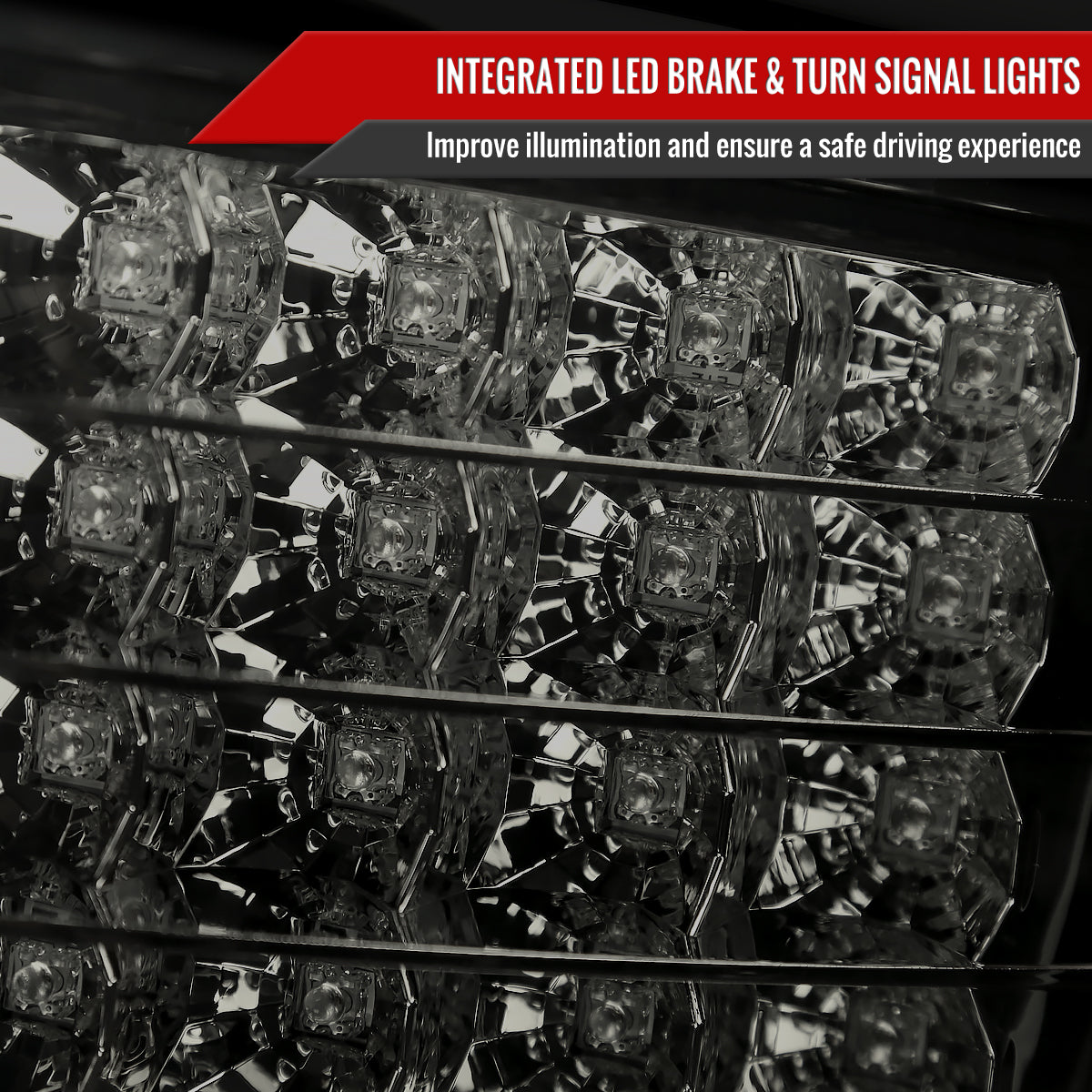2005-2008 Toyota Celica LED Tail Lights (Chrome Housing/Smoke Lens)