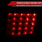 2000-2005 Toyota Celica V2 LED Tail Lights (Matte Black Housing/Clear Lens)