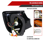 2000-2005 Toyota Celica V2 LED Tail Lights (Matte Black Housing/Clear Lens)