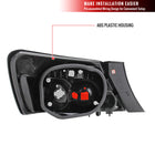 2006-2011 Honda Civic Coupe Tail Lights (Chrome Housing/Smoke Lens)