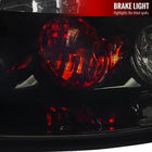 2006-2011 Honda Civic Coupe Tail Lights (Glossy Black Housing/Smoke Lens)