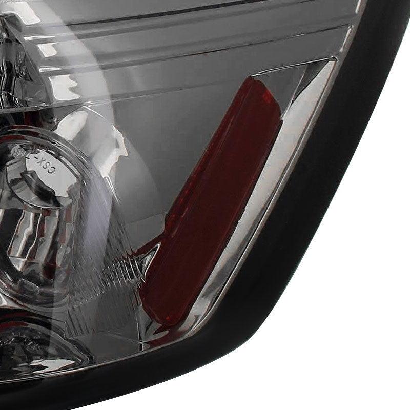 2006-2011 Honda Civic Coupe Tail Lights (Chrome Housing/Smoke Lens)