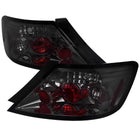 2006-2011 Honda Civic Coupe Tail Lights (Chrome Housing/Smoke Lens)