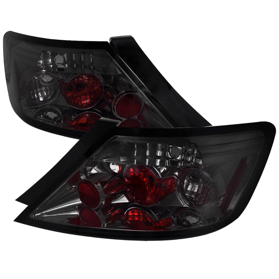 2006-2011 Honda Civic Coupe Tail Lights (Chrome Housing/Smoke Lens)