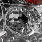 2006-2011 Honda Civic Sedan Tail Lights (Chrome Housing/Clear Lens)