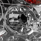 2006-2011 Honda Civic Sedan Tail Lights (Chrome Housing/Clear Lens)