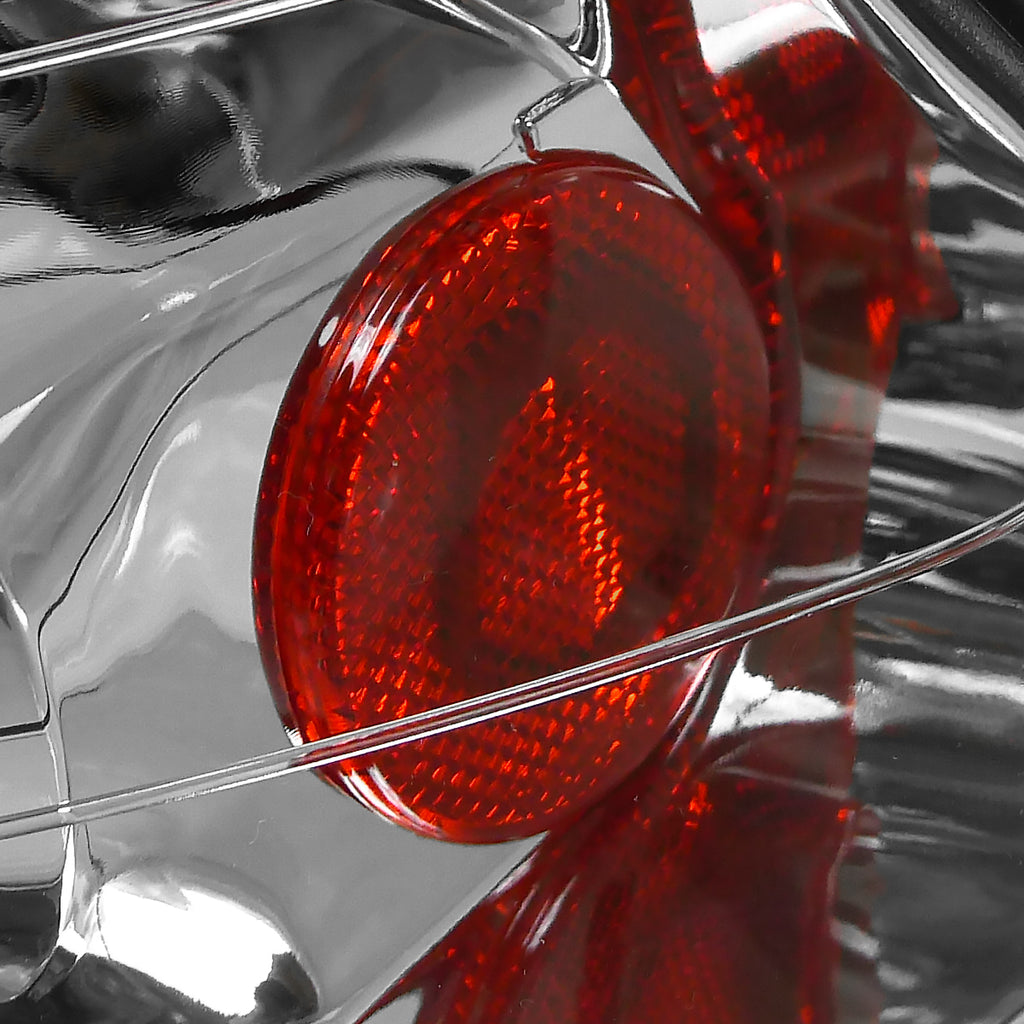 2006-2011 Honda Civic Sedan Tail Lights (Chrome Housing/Clear Lens)