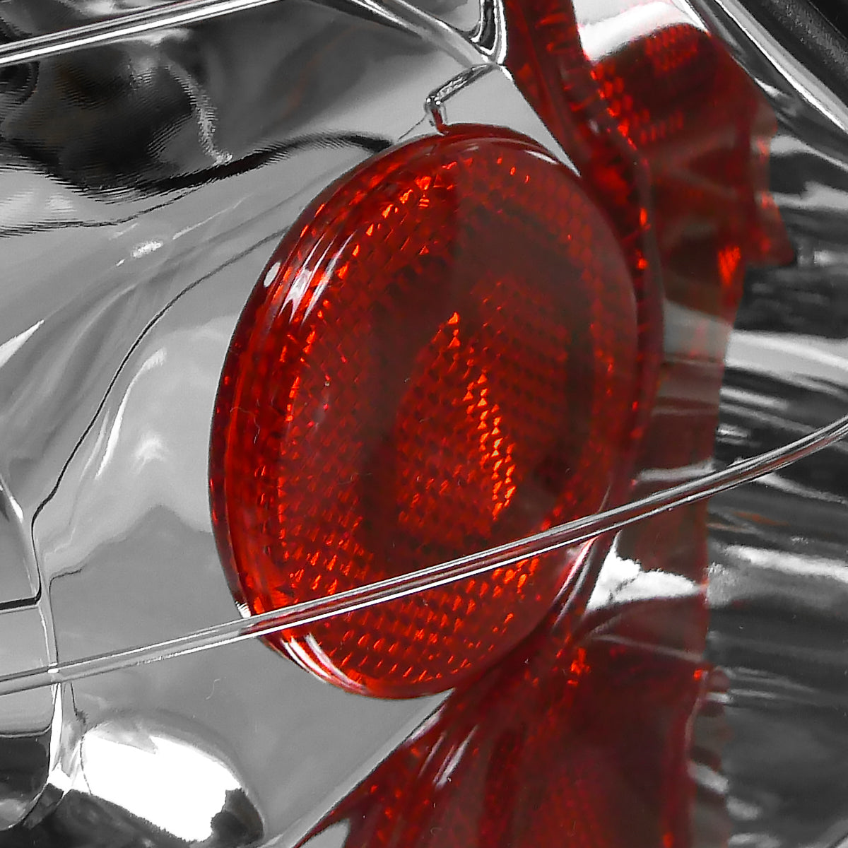 2006-2011 Honda Civic Sedan Tail Lights (Chrome Housing/Clear Lens)