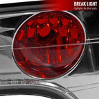 2006-2011 Honda Civic Sedan Tail Lights (Chrome Housing/Clear Lens)