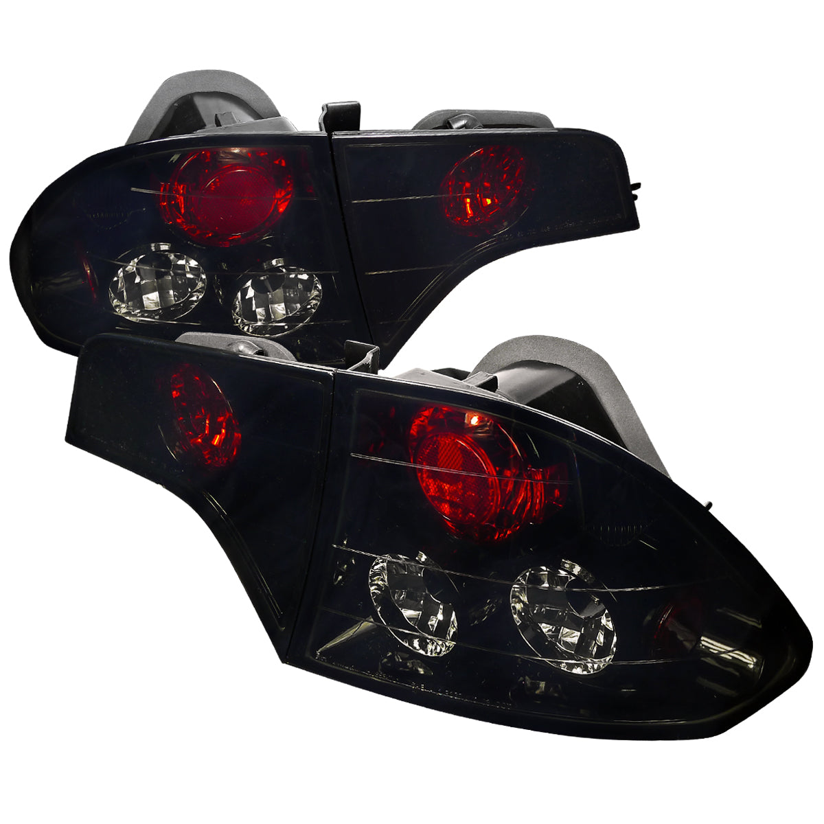 2006-2011 Honda Civic Sedan Tail Lights (Glossy Black Housing/Smoke Lens)