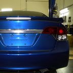 2006-2011 Honda Civic Sedan Tail Lights (Matte Black Housing/Red Clear Lens)
