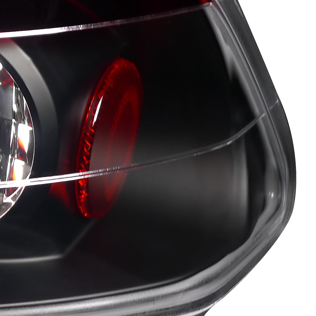 2006-2011 Honda Civic Sedan Tail Lights (Matte Black Housing/Red Clear Lens)