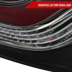 2016-2021 Honda Civic Sedan LED Tail Lights w/ Sequential Turn Signal Lights (Glossy Black Housing/Smoke Lens)
