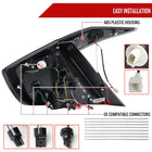 2016-2021 Honda Civic Sedan V2 LED Tail Lights w/ Sequential Turn Signal Lights (Glossy Black Housing/Smoke Lens)